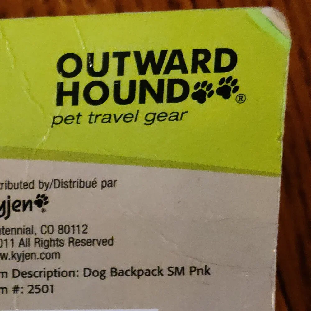 OUTWARD HOUND KYJEN STYLE #2501 DOGBACK PACK SMALL PINK